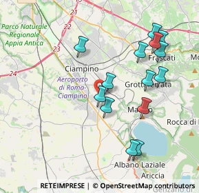Mappa Via Colle Sangiovese, 00043 Ciampino RM, Italia (4.20786)