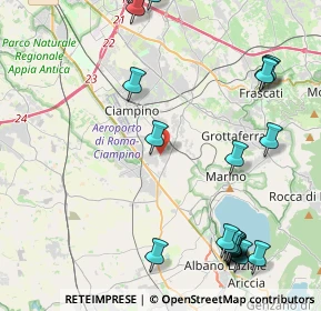 Mappa Via Colle Sangiovese, 00043 Ciampino RM, Italia (6.0025)