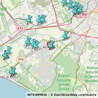 Mappa Via Galliera, 00125 Roma RM, Italia (6.026)