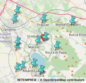 Mappa Via Vecchia di Marino, 00046 Grottaferrata RM, Italia (5.13143)