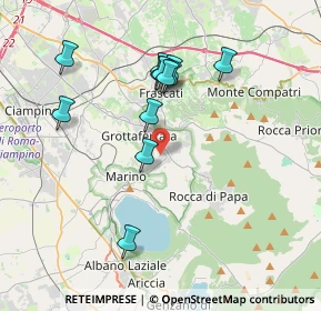 Mappa Via Vecchia di Marino, 00046 Grottaferrata RM, Italia (3.73333)