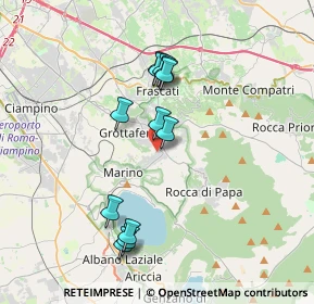 Mappa Via Vecchia di Marino, 00046 Grottaferrata RM, Italia (3.51667)