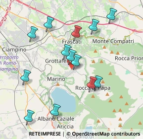 Mappa Via Vecchia di Marino, 00046 Grottaferrata RM, Italia (4.23385)