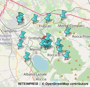 Mappa Via Vecchia di Marino, 00046 Grottaferrata RM, Italia (3.73895)