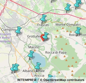 Mappa Via Vecchia di Marino, 00046 Grottaferrata RM, Italia (6.585)