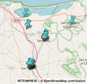 Mappa Strada Statale 89 Garganica, 71011 Apricena FG, Italia (8.4875)