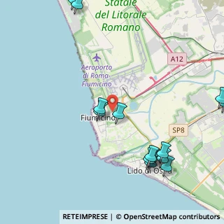 Mappa Via delle Vongole, 00054 Fiumicino RM, Italia (5.68786)