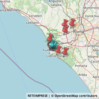 Mappa Via G. Cena, 00054 Fiumicino RM, Italia (7.385)