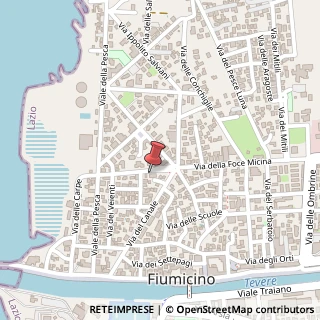 Mappa Via della Foce Micina, 103, 00054 Fiumicino, Roma (Lazio)