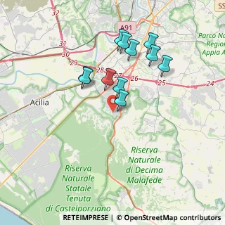 Mappa Tor Dè Cenci, 00128 Roma RM, Italia (3.51273)