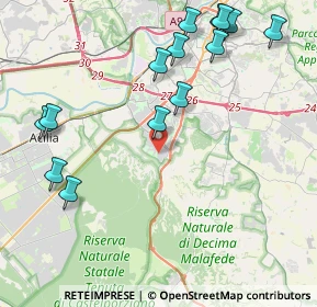 Mappa Tor Dè Cenci, 00128 Roma RM, Italia (5.28714)