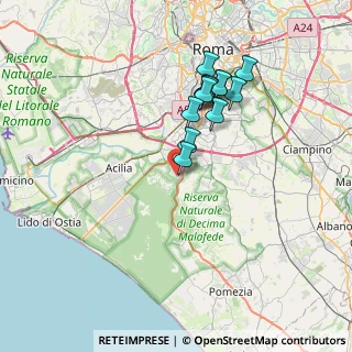 Mappa Tor Dè Cenci, 00128 Roma RM, Italia (6.72692)