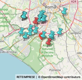 Mappa Tor Dè Cenci, 00128 Roma RM, Italia (6.732)
