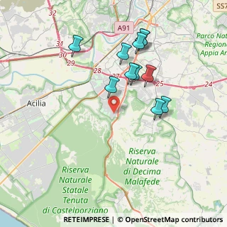 Mappa Via Vittorio Veltroni, 00128 Roma RM, Italia (3.80909)