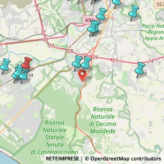 Mappa Via Vittorio Veltroni, 00128 Roma RM, Italia (7.138)