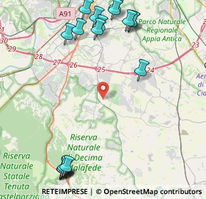 Mappa Via della Salamandra, 00134 La Torretta RM, Italia (6.26)