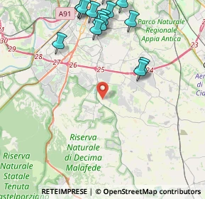 Mappa Via della Salamandra, 00134 La Torretta RM, Italia (6.3205)