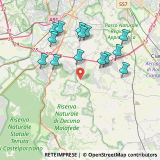 Mappa Via della Salamandra, 00128 Selcetta RM, Italia (4.33714)