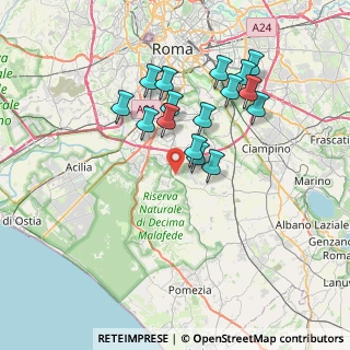 Mappa Via della Salamandra, 00128 Selcetta RM, Italia (6.91375)