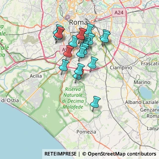 Mappa Via della Salamandra, 00134 La Torretta RM, Italia (6.579)