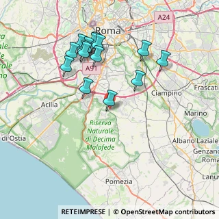Mappa Via della Salamandra, 00128 Selcetta RM, Italia (8.30867)