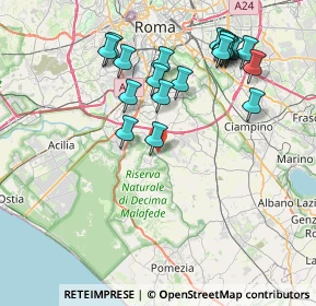 Mappa Via della Salamandra, 00134 La Torretta RM, Italia (8.695)