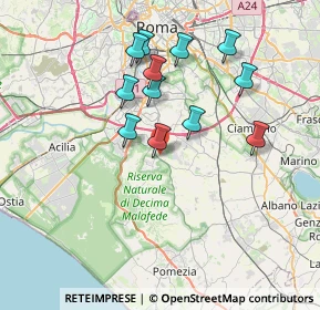 Mappa Via della Salamandra, 00134 La Torretta RM, Italia (7.03917)