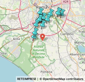 Mappa Via della Salamandra, 00134 La Torretta RM, Italia (7.39813)