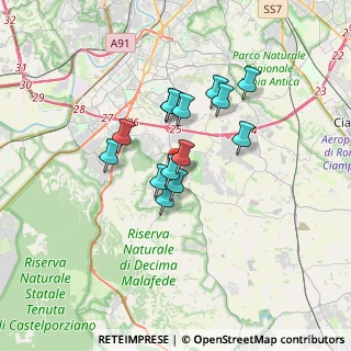 Mappa Via della Lucciola, 00128 Selcetta RM, Italia (2.65929)