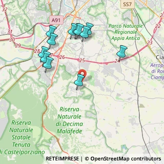 Mappa Via della Lucciola, 00128 Selcetta RM, Italia (4.51583)