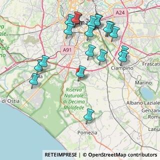 Mappa Via della Lucciola, 00134 La Torretta RM, Italia (9.727)