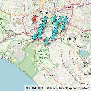 Mappa Via della Lucciola, 00134 La Torretta RM, Italia (6.4)
