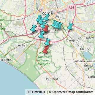 Mappa Via della Lucciola, 00128 Selcetta RM, Italia (6.56375)
