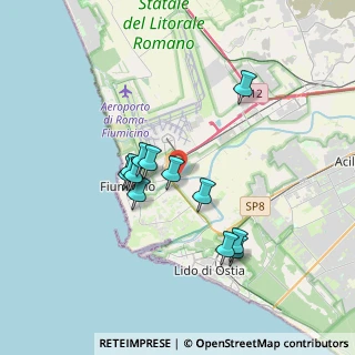 Mappa Via Rombon, 00054 Fiumicino RM, Italia (3.2025)