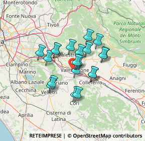 Mappa Via Colle San Giovanni, 00038 Valmontone RM, Italia (10.3685)