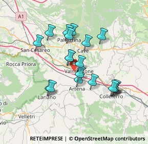 Mappa Via Colle San Giovanni, 00038 Valmontone RM, Italia (6.57158)