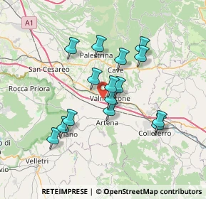 Mappa Via Colle San Giovanni, 00038 Valmontone RM, Italia (6.40533)
