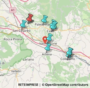 Mappa Via Colle San Giovanni, 00038 Valmontone RM, Italia (7.35308)
