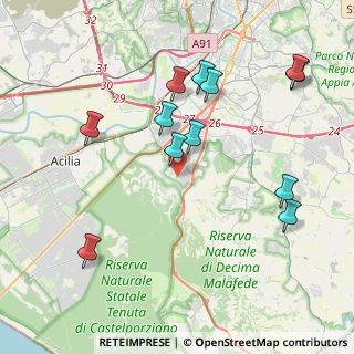 Mappa Via Aldo Banzi, 00128 Roma RM, Italia (4.55)