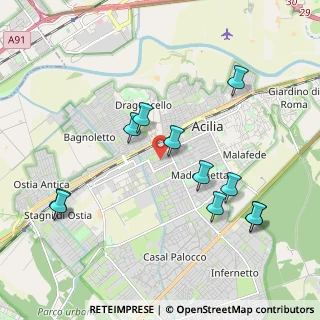 Mappa Via Achille Funi, 00125 Roma RM, Italia (2.22909)
