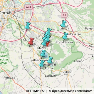 Mappa Via Vecchia di Velletri, 00046 Grottaferrata RM, Italia (5.70091)
