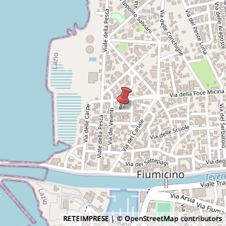 Mappa Via delle Anguille, 9, 00054 Fiumicino, Roma (Lazio)