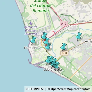 Mappa Via Col Moschin, 00054 Fiumicino RM, Italia (3.36545)