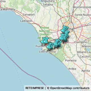 Mappa Via Col Moschin, 00054 Fiumicino RM, Italia (10.623)
