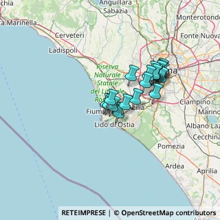 Mappa Via Col Moschin, 00054 Fiumicino RM, Italia (11.492)