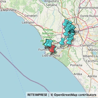 Mappa Via Col Moschin, 00054 Fiumicino RM, Italia (12.6075)