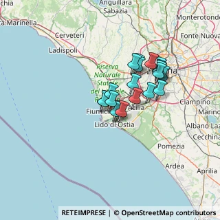 Mappa Via Col Moschin, 00054 Fiumicino RM, Italia (10.6955)