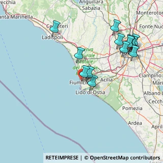 Mappa Via del Pesce Persico, 00054 Fiumicino RM, Italia (18.28571)