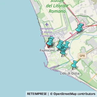 Mappa Via del Pesce Persico, 00054 Fiumicino RM, Italia (2.85545)