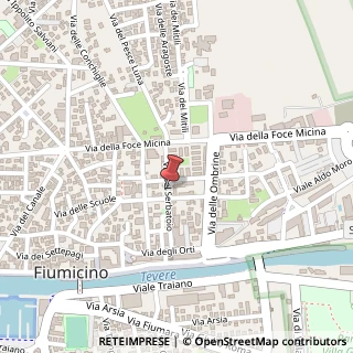 Mappa Via del Serbatoio, 29, 00054 Fiumicino, Roma (Lazio)